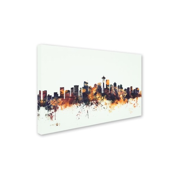 Michael Tompsett 'Seattle Washington Skyline' Canvas Art,16x24